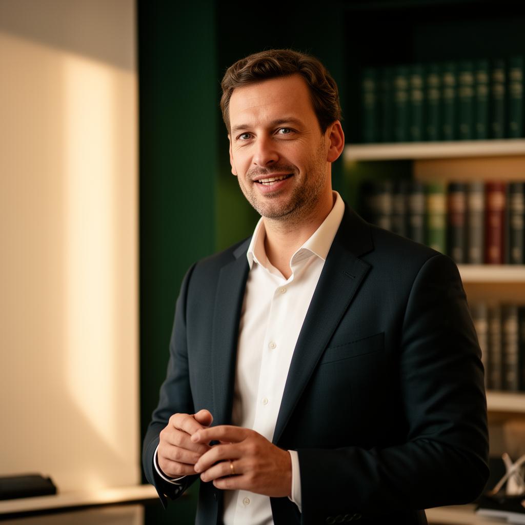 Dozent bei einer Legal-AI-Videolektion